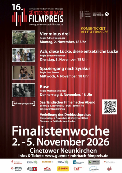 Filmplakat Günter Rohrbach Filmpreis - Kombiticket