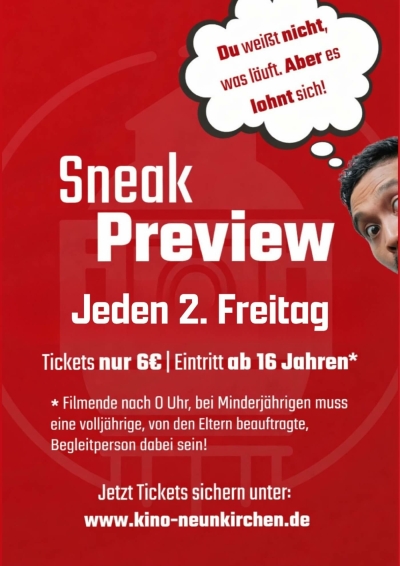 Filmplakat SNEAK Preview