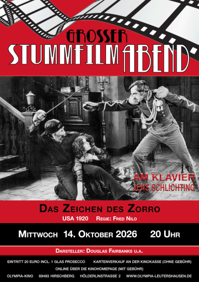 Filmplakat Das Zeichen des Zorro